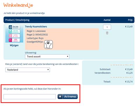 goed gemerkt kortingscode 2024.